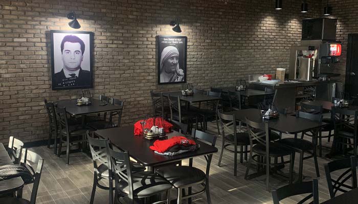 Interior dining room of Ledgens Pizza restaurant located at 6900 SH-349, C Loop suite 4, Midland, TX 79705